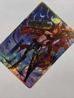 Red Hood Squad Nikke Goddess Of Victory Girl Sexy Card Holo Anime Rare Alt Art - Image 3