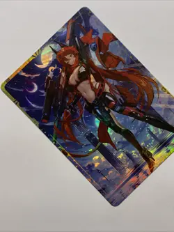 Red Hood Squad Nikke Goddess Of Victory Girl Sexy Card Holo Anime Rare Alt Art - Image 4