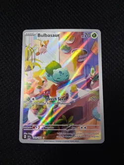 Bulbasaur 143/142 Stellar Crown Holo Full Art Pokemon Card TCG - Image 1