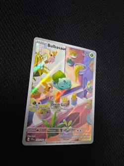 Bulbasaur 143/142 Stellar Crown Holo Full Art Pokemon Card TCG - Image 2