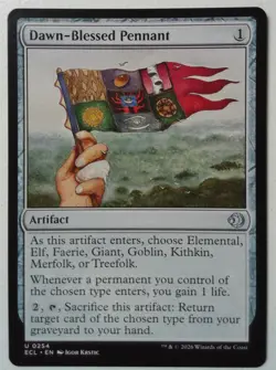 Dawn-Blessed Pennant *Uncommon* Magic MtG x1 Lorwyn Eclipsed - Image 1
