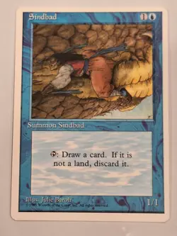 Sindbad - Magic Fourth Edition Core Set Magic the Gathering MTG Nice! - Image 1