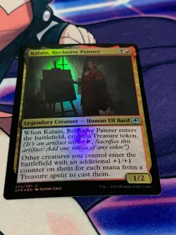 C1555 MAGIC GATHERING ADVENTURES FORGOTTEN REALMS KALAIN RECLUSIVE FOIL NM MTG - Image 2