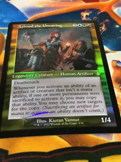 C5782 MAGIC MTG COMMANDER BROTHERS WAR ASHNOD THE UNCARING #4 NM MYTHIC FOIL RET - Image 2