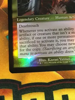 C5782 MAGIC MTG COMMANDER BROTHERS WAR ASHNOD THE UNCARING #4 NM MYTHIC FOIL RET - Image 4