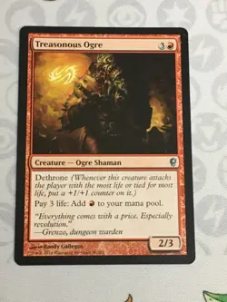 D1339 MAGIC GATHERING CONSPIRACY TREASONOUS OGRE 36 MP U MTG - Image 1