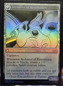 The Restoration of Eiganjo #34 Kamigawa: Neon Dynasty Foil Rare - Image 2