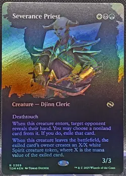 Severance Priest #369 Tarkir: Dragonstorm Borderless Foil Rare *Buy 2 Get 1 - Image 1