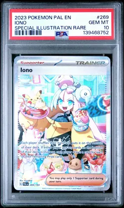 2023 POKEMON PAL EN-PALDEA EVOLVED SPECIAL ILLUSTRATION RARE #269 IONO PSA 10 - Image 1