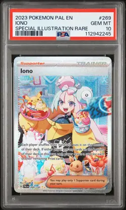 2023 POKEMON PAL EN-PALDEA EVOLVED SPECIAL ILLUSTRATION RARE #269 IONO PSA 10 - Image 1
