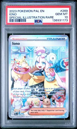 2023 POKEMON PAL EN-PALDEA EVOLVED SPECIAL ILLUSTRATION RARE #269 IONO PSA 10 - Image 1