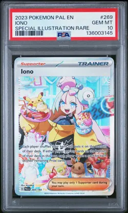 2023 POKEMON PAL EN-PALDEA EVOLVED SPECIAL ILLUSTRATION RARE #269 IONO PSA 10 - Image 1