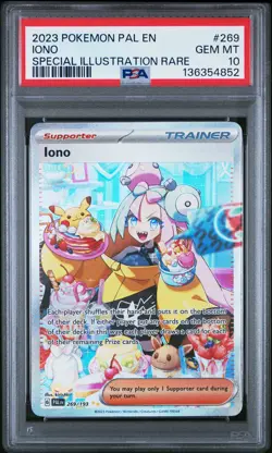 2023 POKEMON PAL EN-PALDEA EVOLVED SPECIAL ILLUSTRATION RARE #269 IONO PSA 10 - Image 1