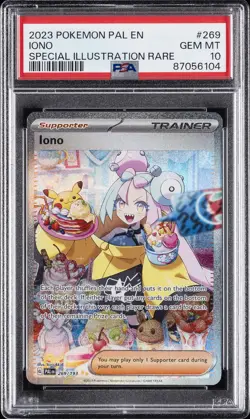 2023 POKEMON PAL EN-PALDEA EVOLVED SPECIAL ILLUSTRATION RARE #269 IONO PSA 10 - Image 1