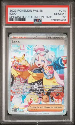 2023 POKEMON PAL EN-PALDEA EVOLVED SPECIAL ILLUSTRATION RARE #269 IONO PSA 10 - Image 1