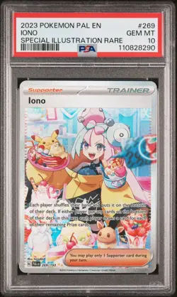 2023 POKEMON PAL EN-PALDEA EVOLVED SPECIAL ILLUSTRATION RARE #269 IONO PSA 10 - Image 1