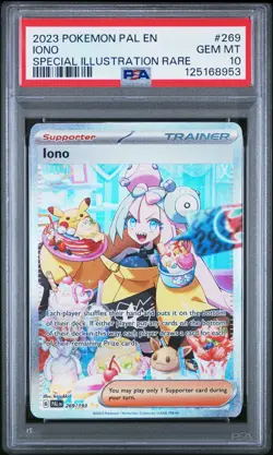 2023 POKEMON PAL EN-PALDEA EVOLVED SPECIAL ILLUSTRATION RARE #269 IONO PSA 10 - Image 1