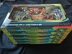 Pokemon TCG: Incineroar ex and Torterra ex Special Collection Box- LOT Of 5 - Image 1
