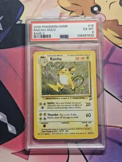1999 Pokemon Game Raichu Holo #14 Holo PSA 6 Clean - Image 1