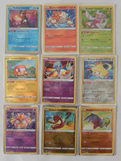 Pokemon Radiant LOT of 9 Greninja, Alakazaam, Eternatus etc - Image 1