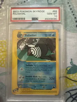 Poliwhirl 88/144 2003 Pokemon Skyridge PSA 10 Gem Mint - Image 1
