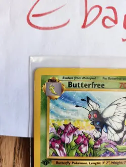 Pokemon TCG Jungle 1st Edition Butterfree 33/64 Edition "d" Error Misprint LP - Image 3