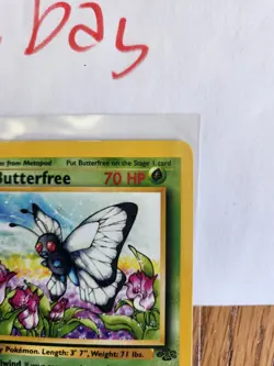 Pokemon TCG Jungle 1st Edition Butterfree 33/64 Edition "d" Error Misprint LP - Image 4