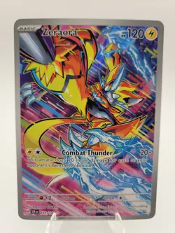 🟡⚡ 2024 Pokemon SCR En Zeraora 151/142 Sv07: Illustration Rare 🟡⚡ - Image 1