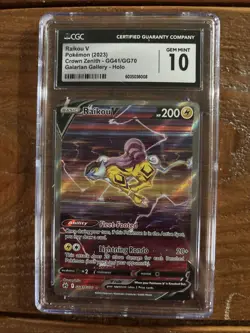 Raikou V Pokemon Crown Zenith: Gem Mint 10 - Image 1