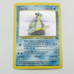Lapras - 10/62 - Pokemon Fossil Unlimited Holo Rare Card WOTC NM - Image 2
