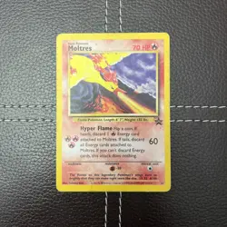 Pokemon TCG - Moltres - 21 - WoTC Promo - MP Black Star Promo (2000) - Image 1