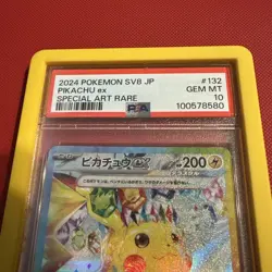 Pikachu EX SAR 2024 Pokemon #132/106 Super Electric Breaker sv8 Japanese PSA 10 - Image 3