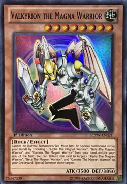 Valkyrion The Magna Warrior LCYW-EN021 1st Edition Super Rare LP - Image 1
