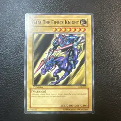 Gaia The Fierce Knight LOB-006 The Legend of Blue Eyes White Dragon 1st Edition - Image 1