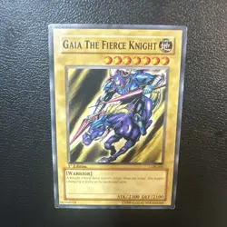 Gaia The Fierce Knight LOB-006 The Legend of Blue Eyes White Dragon 1st Edition - Image 3