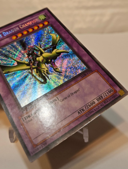 Gaia the Dragon Champion LOB-E102 Secret Rare 1st Edition EURO Yugioh 981 - Image 5