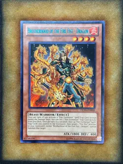 Yugioh Brotherhood Of The Fire Fist - Dragon DL18-EN008 Duelist League GREEN LP - Image 1