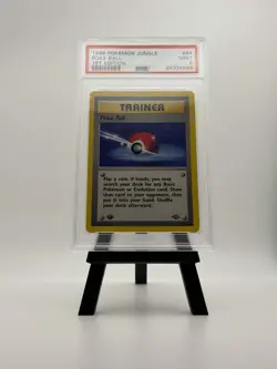 1999 POKEMON JUNGLE 1ST EDITION #64 POKE BALL PSA 9 - Image 1