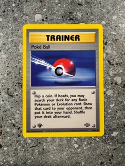 Pokemon TCG Cards 1st Edition Poke Ball 64/64 Jungle EXC-NM - Image 1