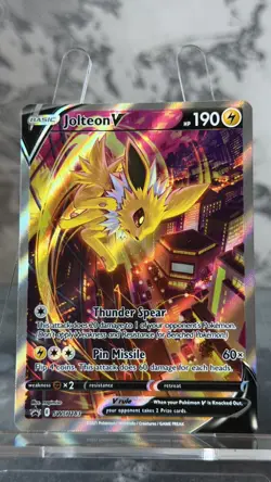 Jolteon V SWSH183 Promo Pokemon TCG Card NM Sword & Shield English Holo Rare UK - Image 1