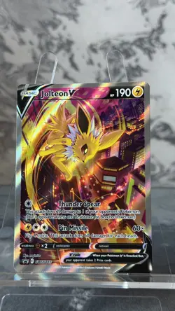 Jolteon V SWSH183 Promo Pokemon TCG Card NM Sword & Shield English Holo Rare UK - Image 4