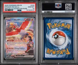 2025 POKEMON DRI EN- ETHAN'S HO-OH EX SIR #230 PSA 10 - Image 3
