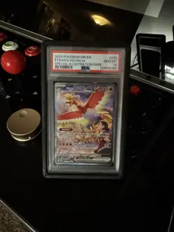 2025 Pokemon DRI-EN #230/182 Ethan’s HO-OH Ex SIR PSA 10 Gem Mint TCG WITH CASE! - Image 3