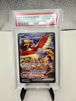 2025 Pokemon DRI-EN Ethan’s HO-OH Ex SIR PSA 10 Gem - Image 1