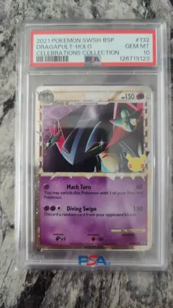 Dragapult (Prime) SWSH132 SWSH: Sword & Shield Promo Cards Holo PSA 10 - Image 1