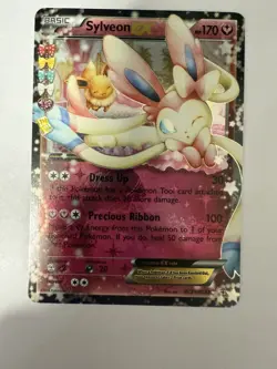 Sylveon EX RC21/RC32 XY Generations Radiant Collection 20th Holo Pokemon Card nm - Image 1
