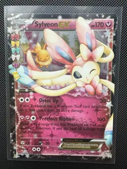 Sylveon EX RC21/RC32 XY Generations Radiant Collection 20th Holo Pokemon Card nm - Image 1