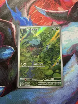 Pokemon Bulbasaur Illustration Rare 166/165 Scarlet & Violet 151 Near Mint - Image 1