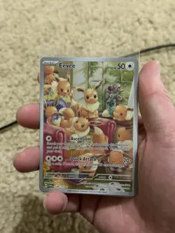 Pokemon TCG Eevee 188/167 Twilight Masquerade Illustration Rare NM Rare Pikachu - Image 1