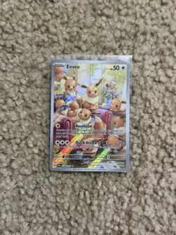 Pokemon TCG Eevee 188/167 Twilight Masquerade Illustration Rare NM Rare Pikachu - Image 3